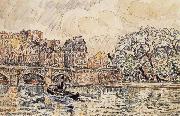 Paul Signac The new bridge of Paris France oil painting artist